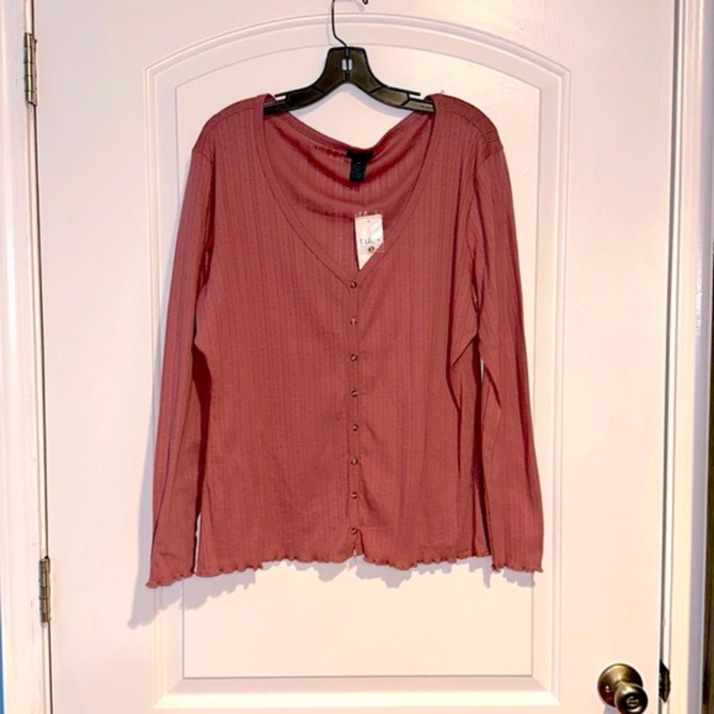 Pink Long Sleeve Top
